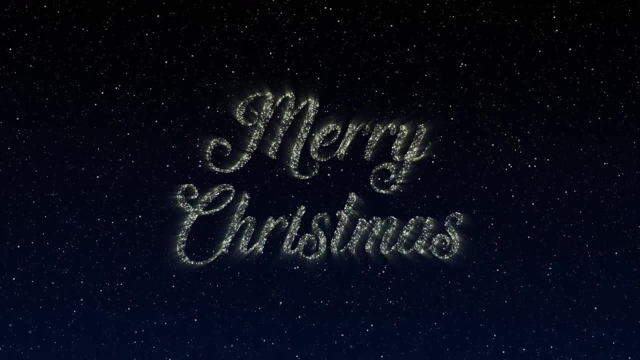 漂亮粒子圣诞节庆祝活动片头AE模板