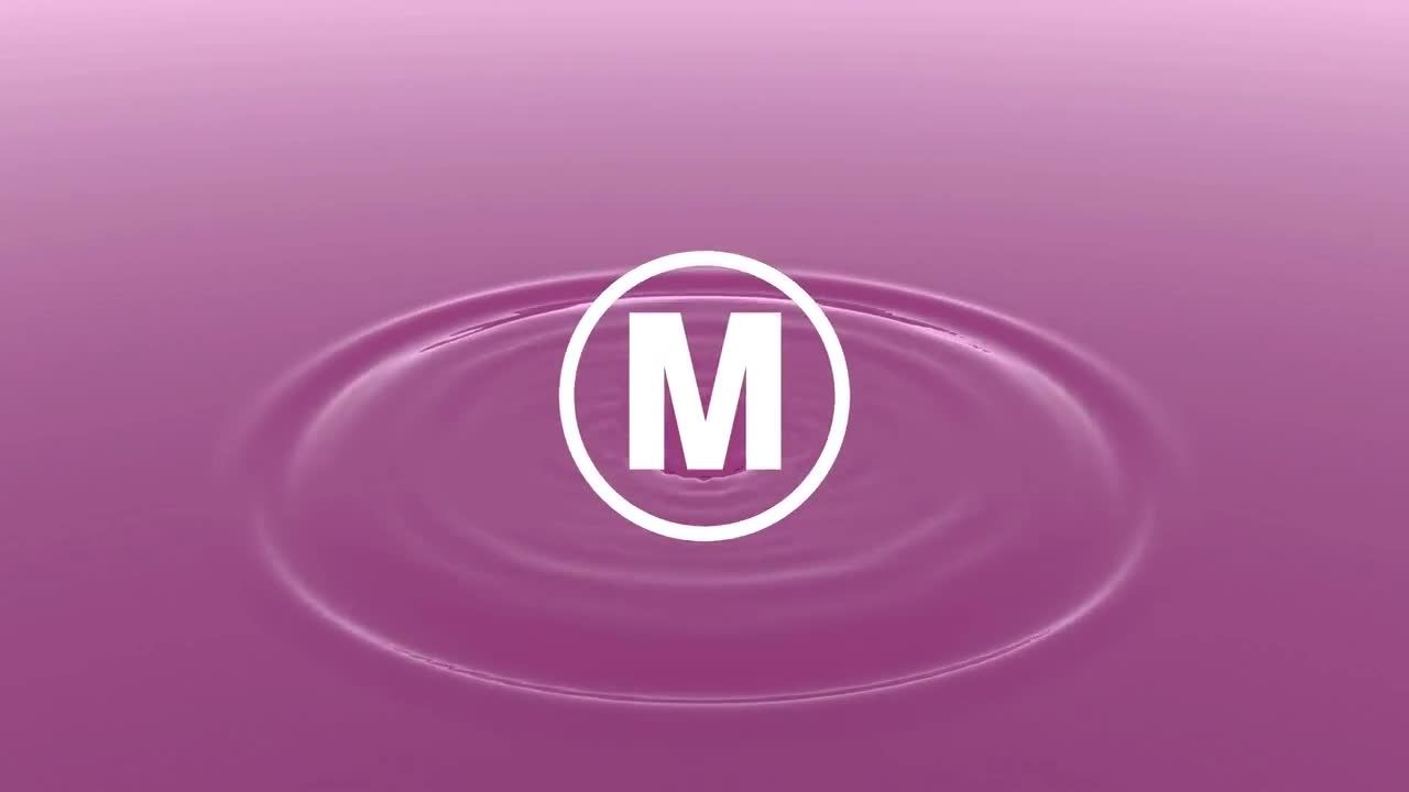 动态水滴logo动画展示AE模板