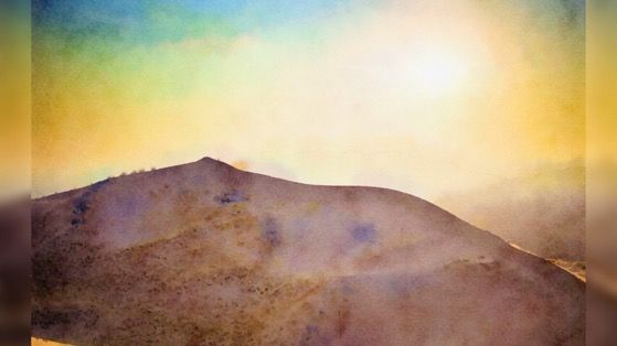 莫哈韦沙漠水彩画高清动态壁纸