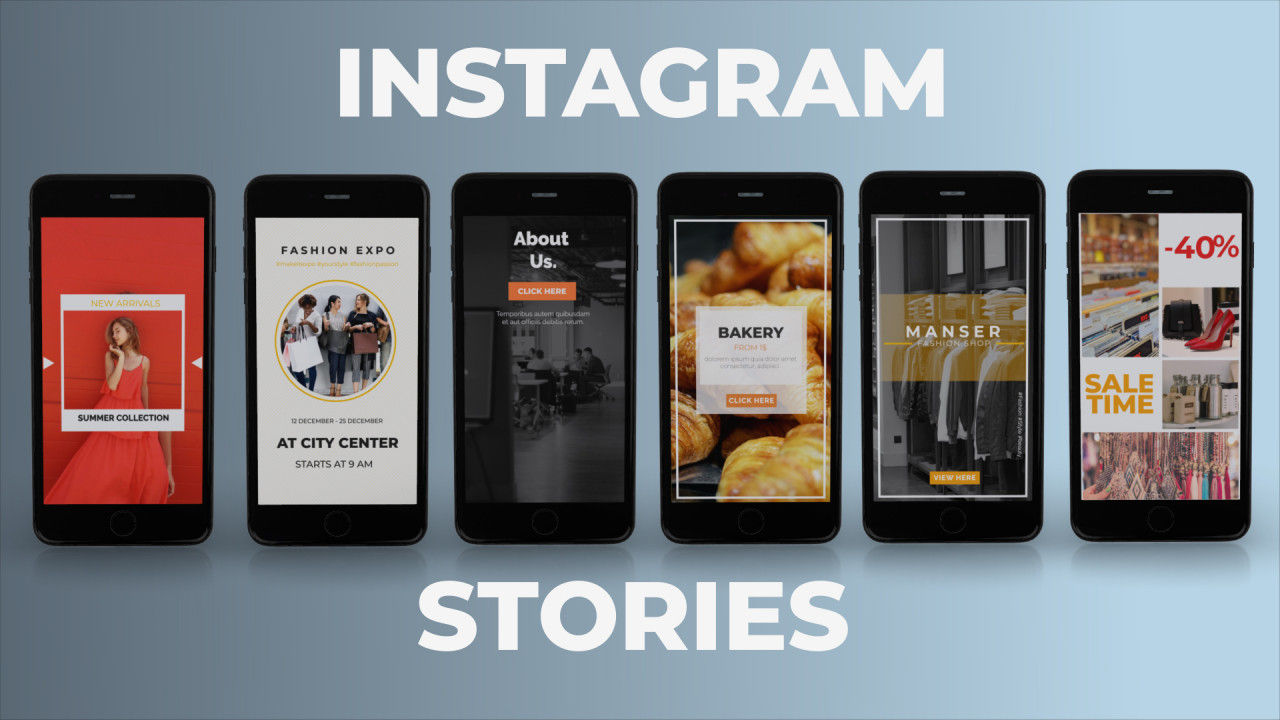 6个原创Instagram故事AE模板