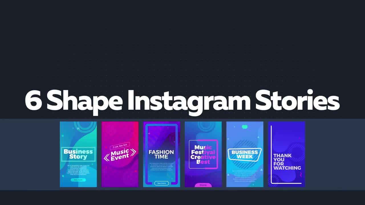 6个Instagram故事动画AE模板