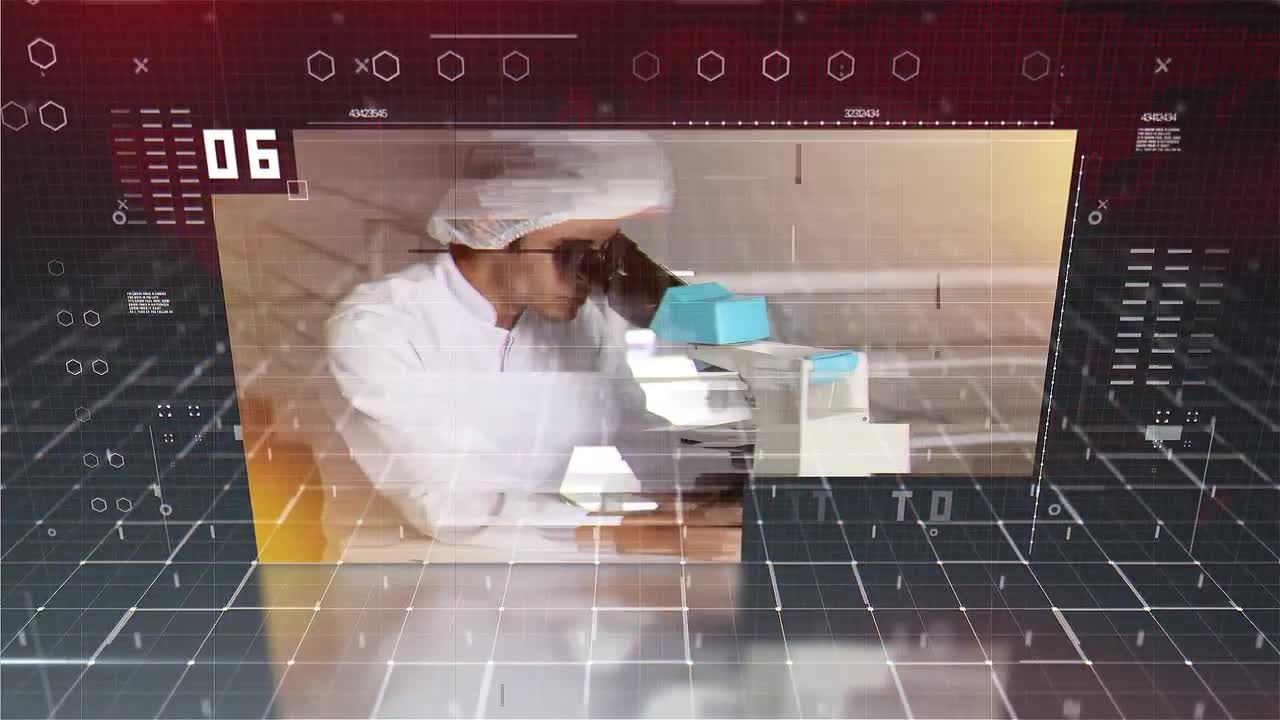 高科技设计数字文本动画AE模板