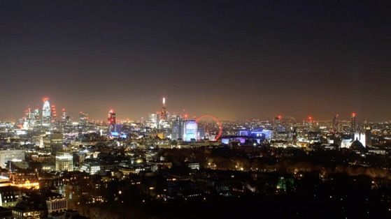 伦敦24小时市中心俯瞰美景桌面动态壁纸