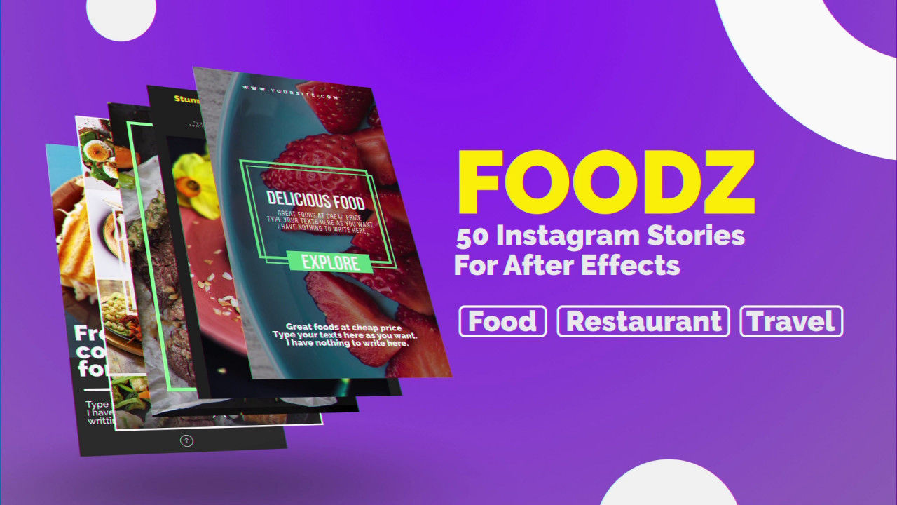 50个Instagram故事AE模板