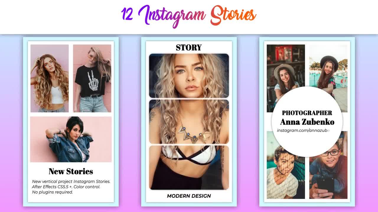 商业广告Instagram故事AE模板