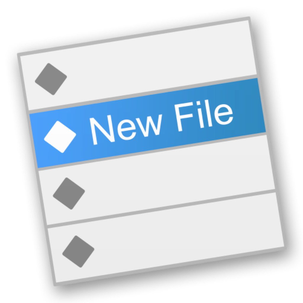 「New File Menu」Mac也可右键新建文件