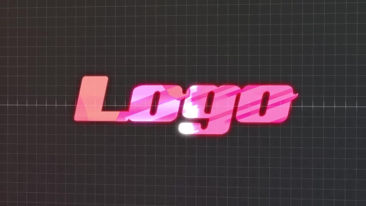 电子logo展示动画AE模板