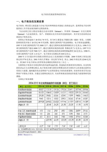 电子商务发展前景分析报告word模板