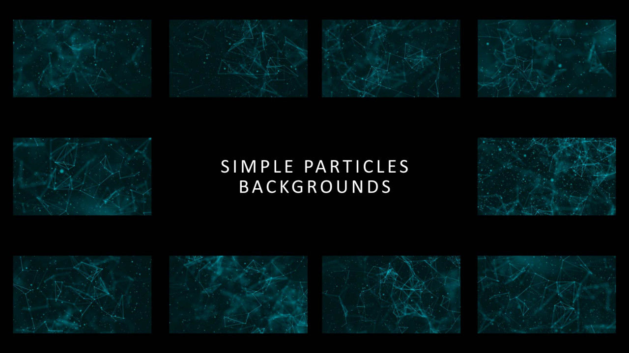 简单粒子效果电影标题开场AE模板