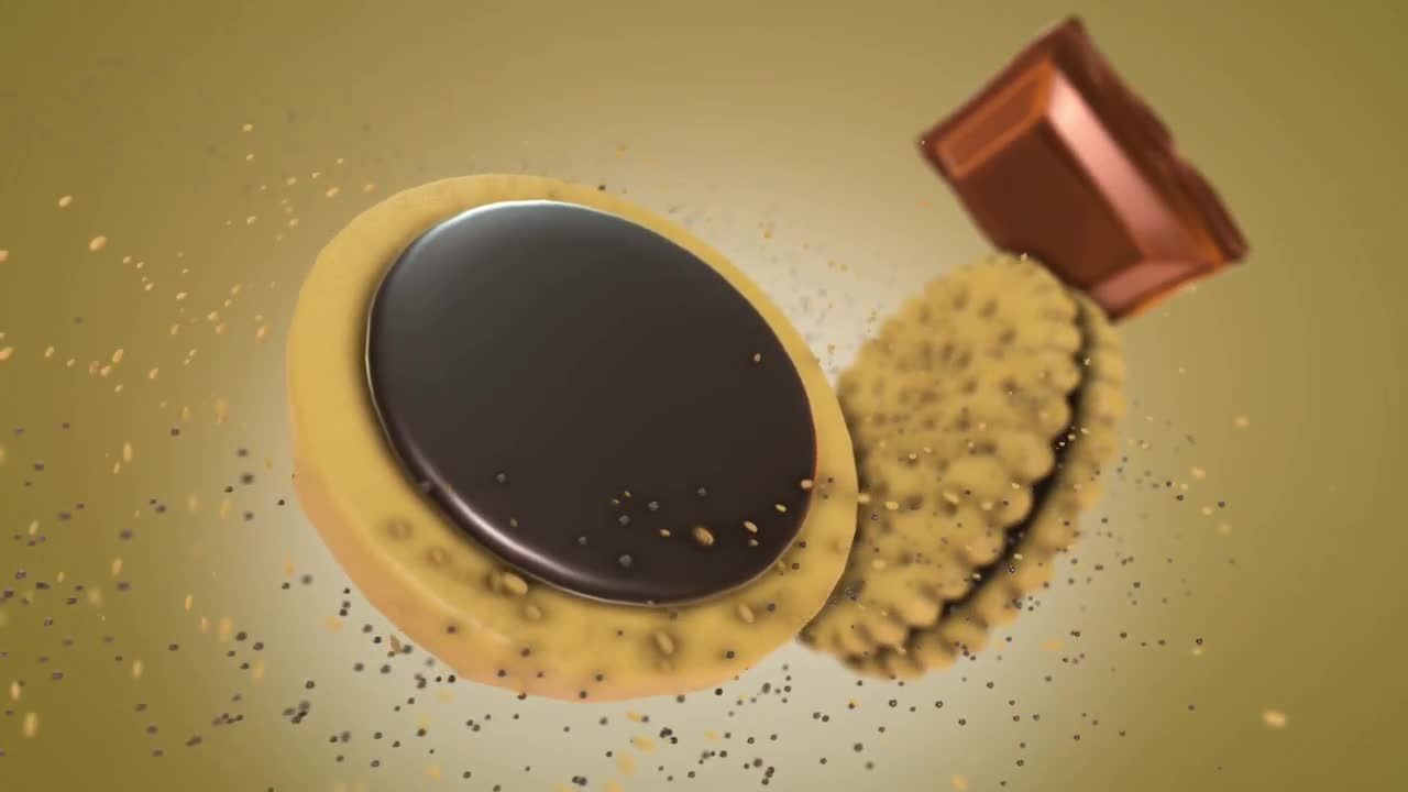 卡通糖果饼干动画logo视频展示AE模板