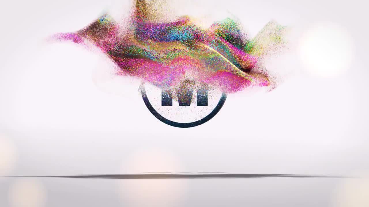 粒子效果logo展示动画AE模板