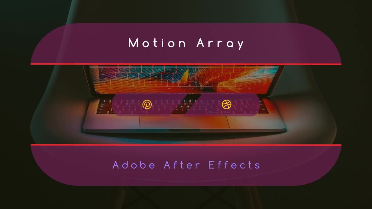 现代文本动画平滑过渡效果AE模板