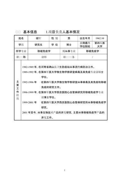 某生物技术科技项目建议书word模板