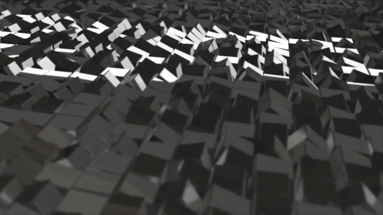 动态3D立方体公司logo特效视频展示AE模板
