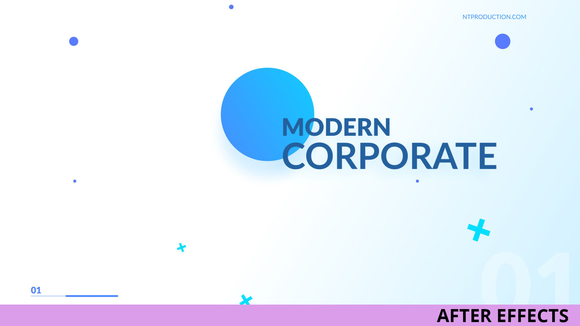 创造性的现代企业介绍AE模板