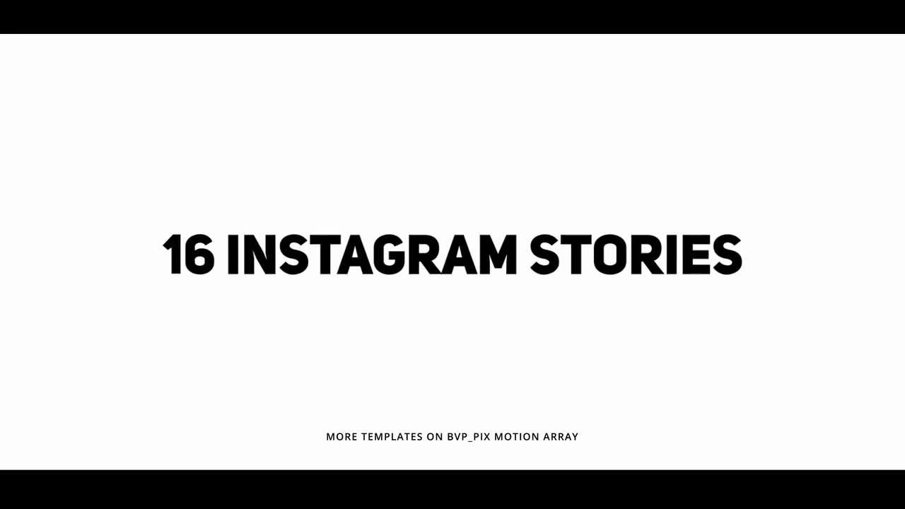 16个设计时尚动态的Instagram故事AE模板