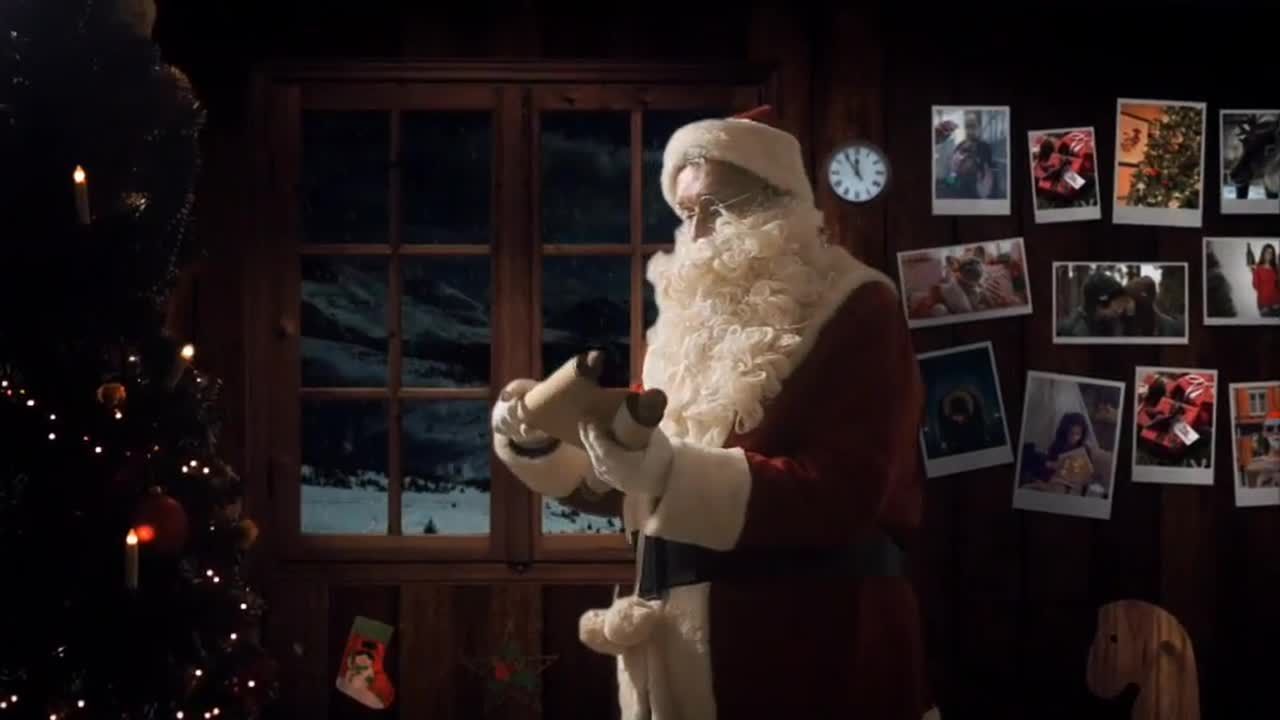 圣诞老人在午夜出现动画AE模板