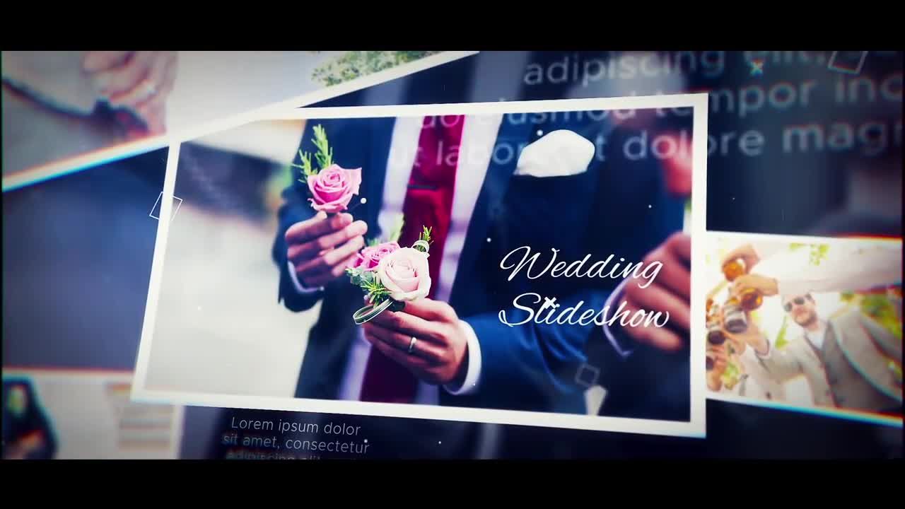浪漫婚礼现场视频展示特效AE模板
