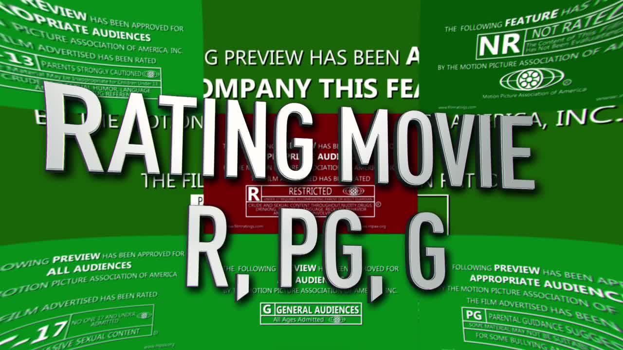 影片R，PG，G的绿屏开幕AE模板