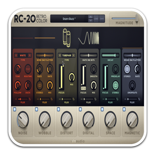 studio one插件  XLN Audio RC-20 Retro Color for Mac(复古色彩效果插件)