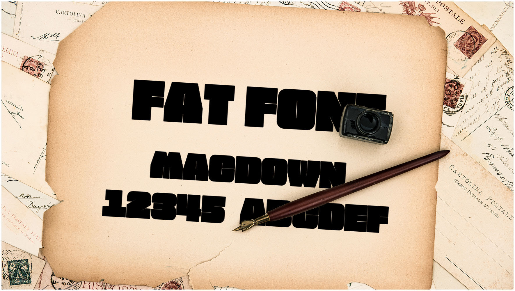 Fat Font经典大写粗字体