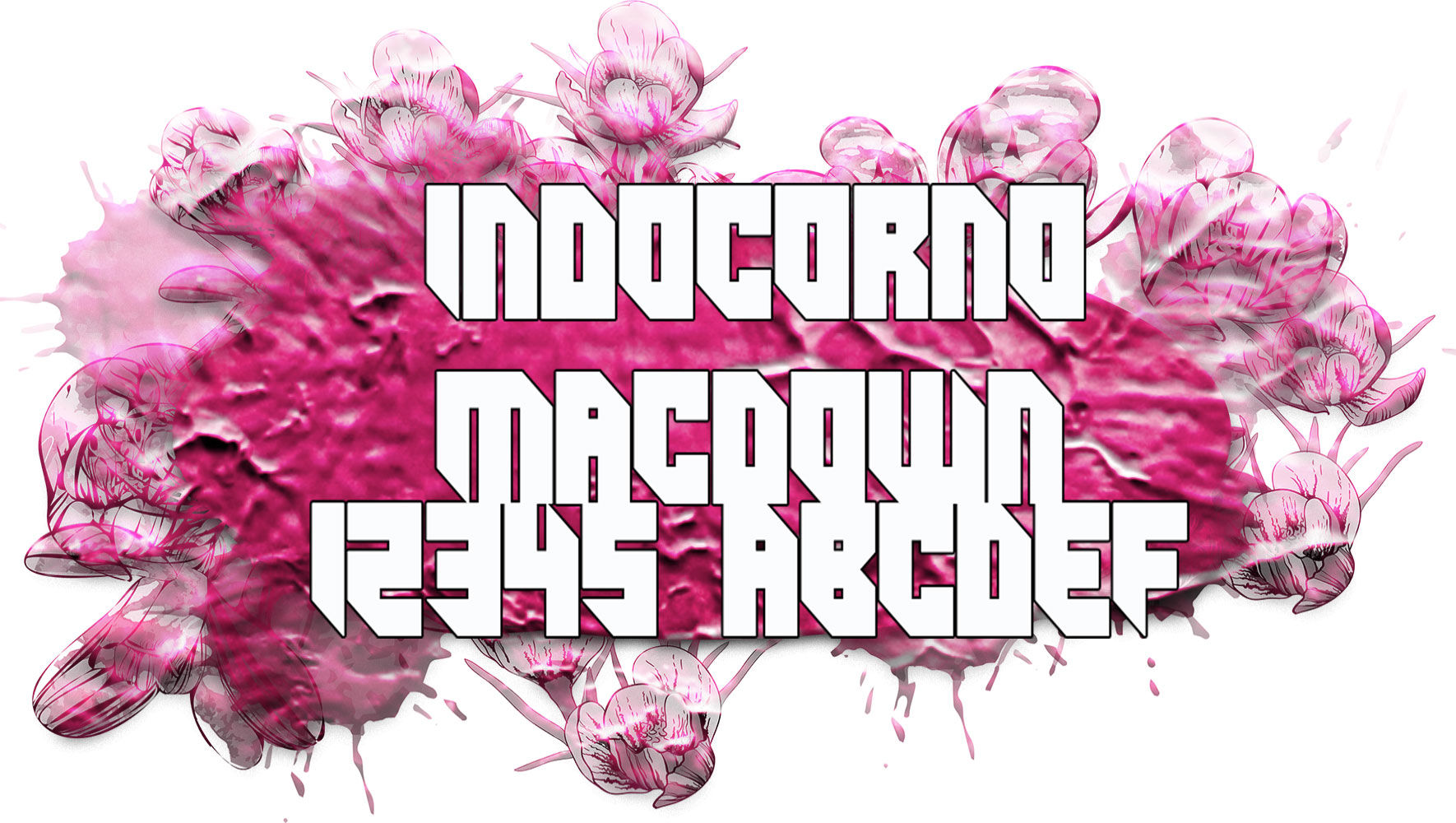 Indocorno方格酷炫设计字体 for mac