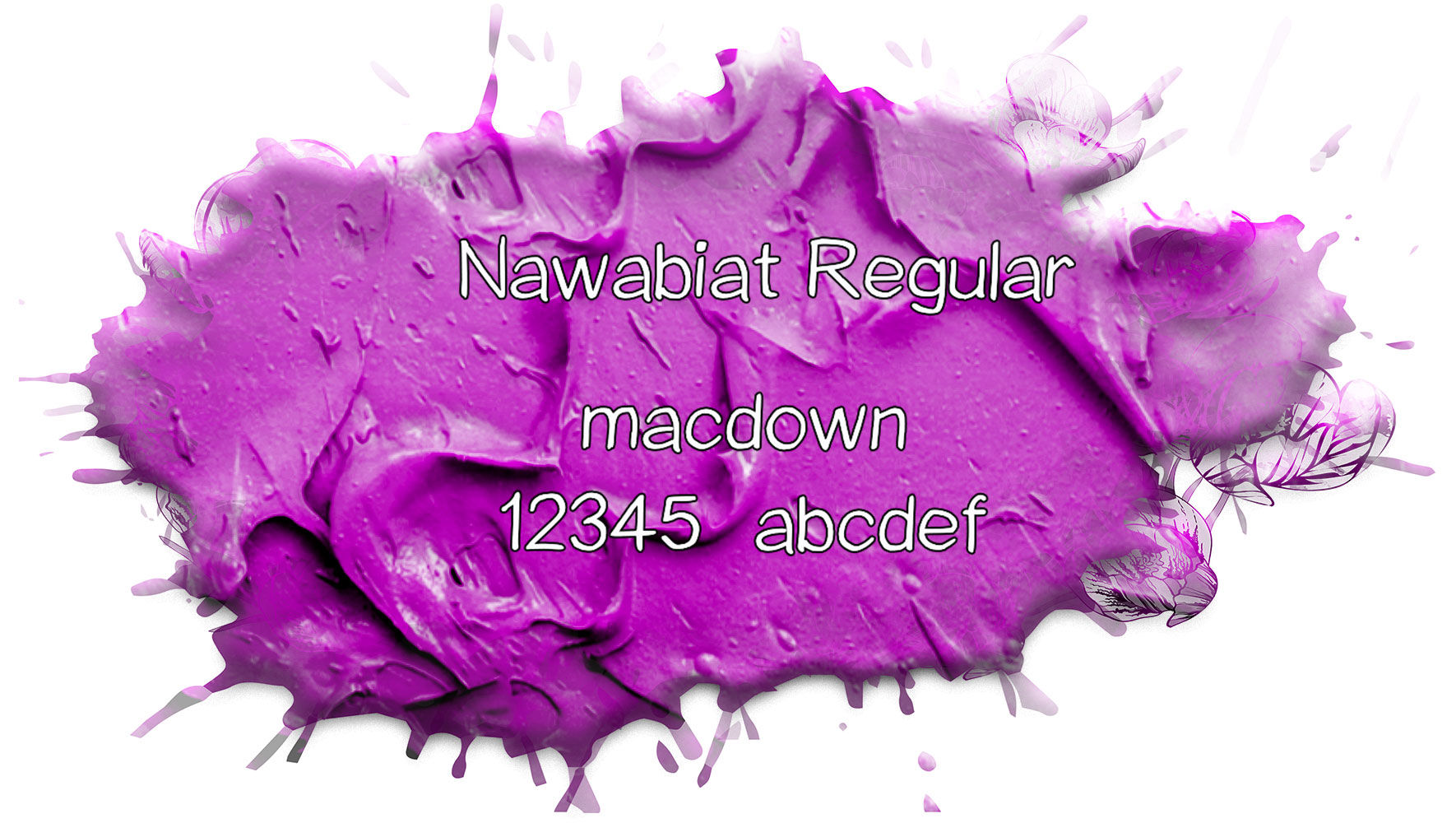 Nawabiat现代手写创意字体 for mac