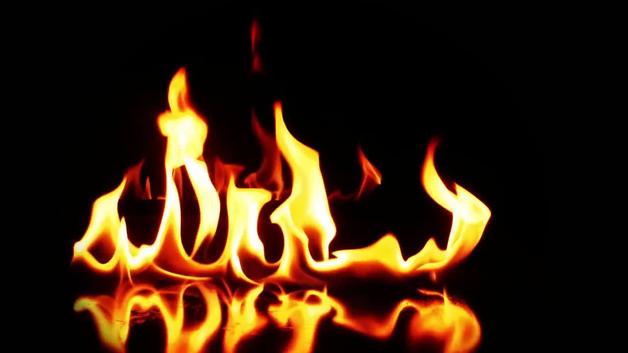 燃烧的火油视频场景素材