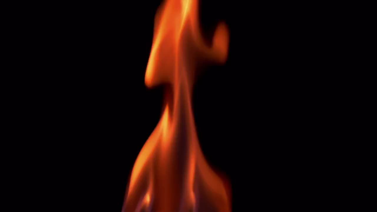 自然燃烧的火焰视频特效