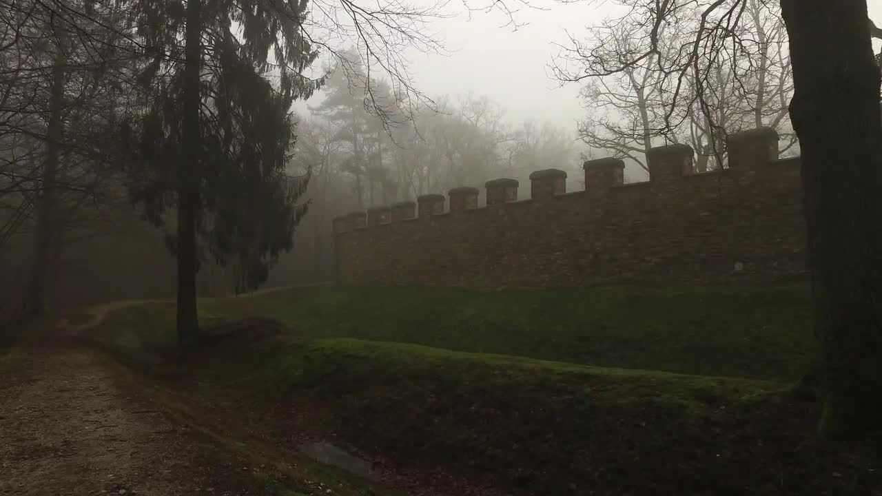 城堡外墙视频特效素材