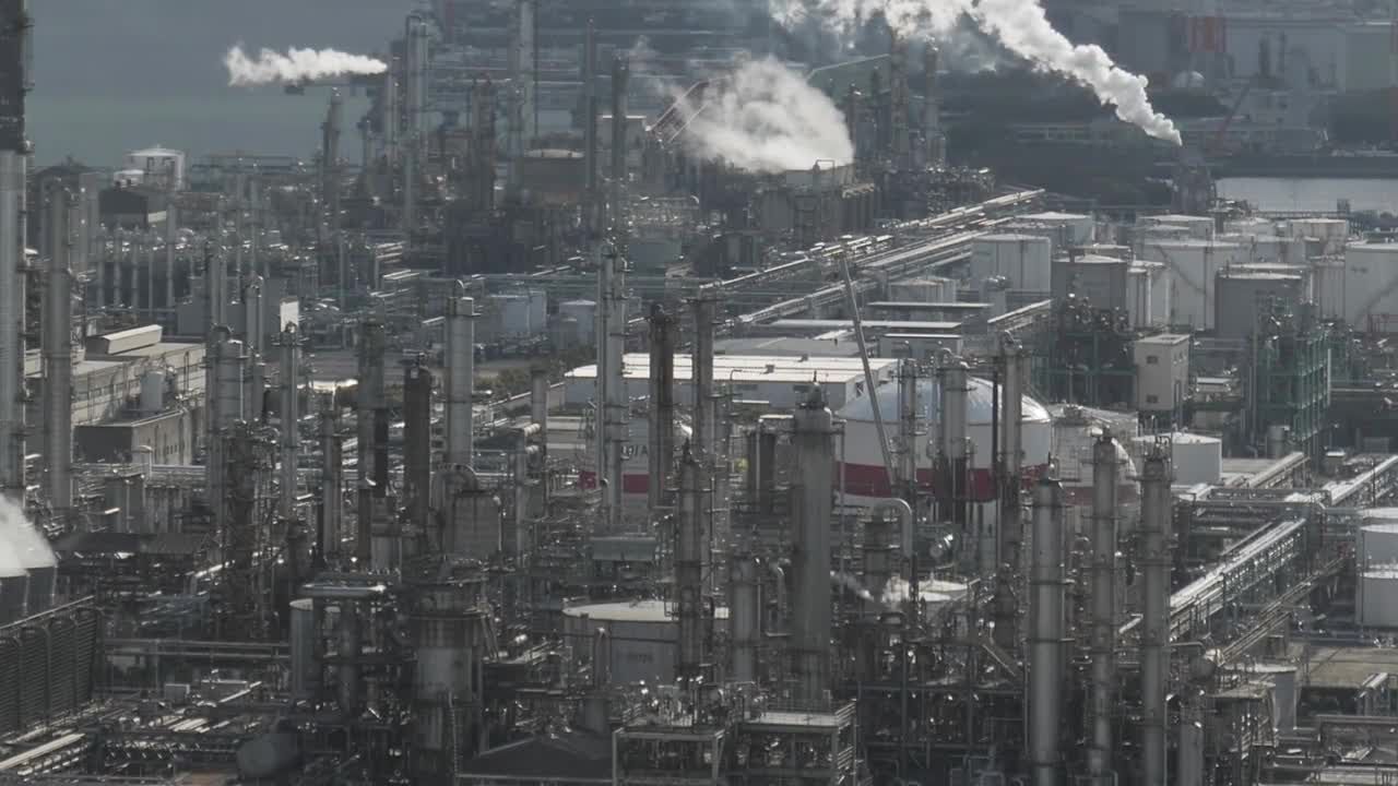 工业烟雾排放视频