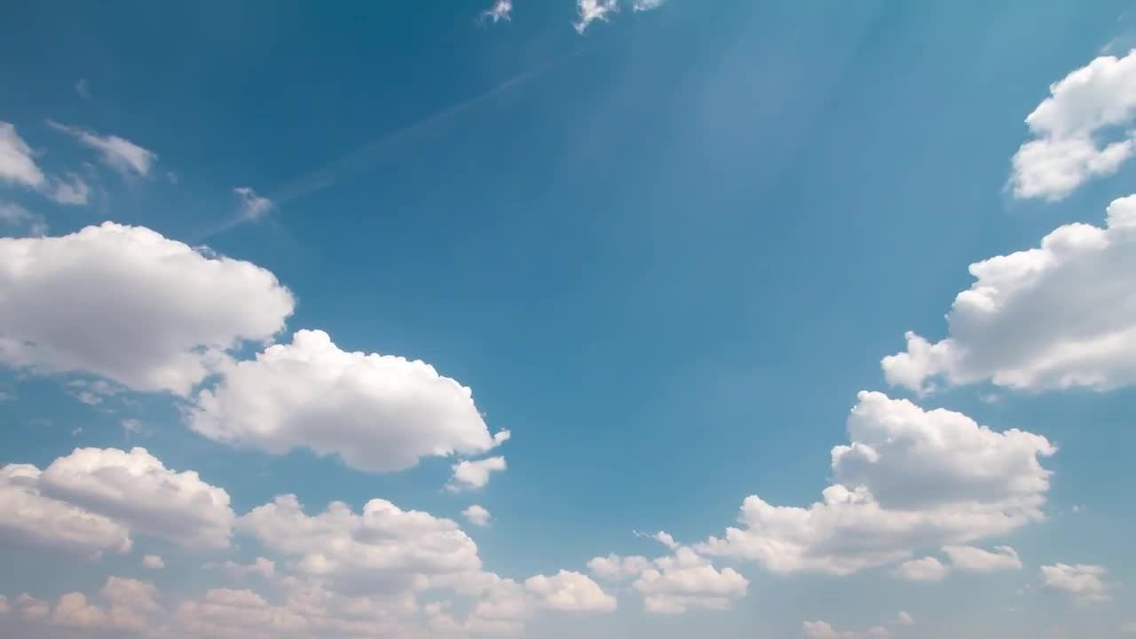 天空中流动的云视频素材