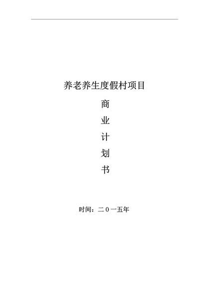 养老项目可行性研究报告word模板