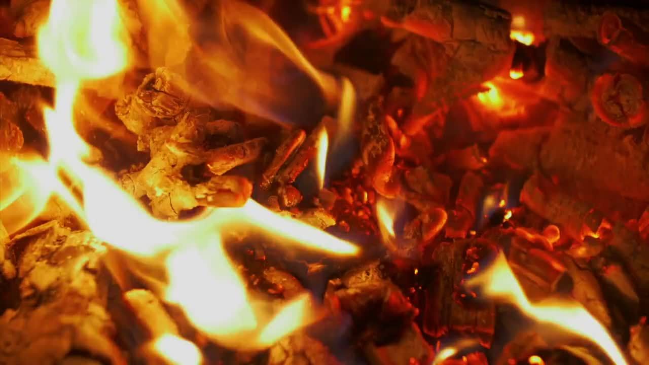 热煤火焰视频特效素材