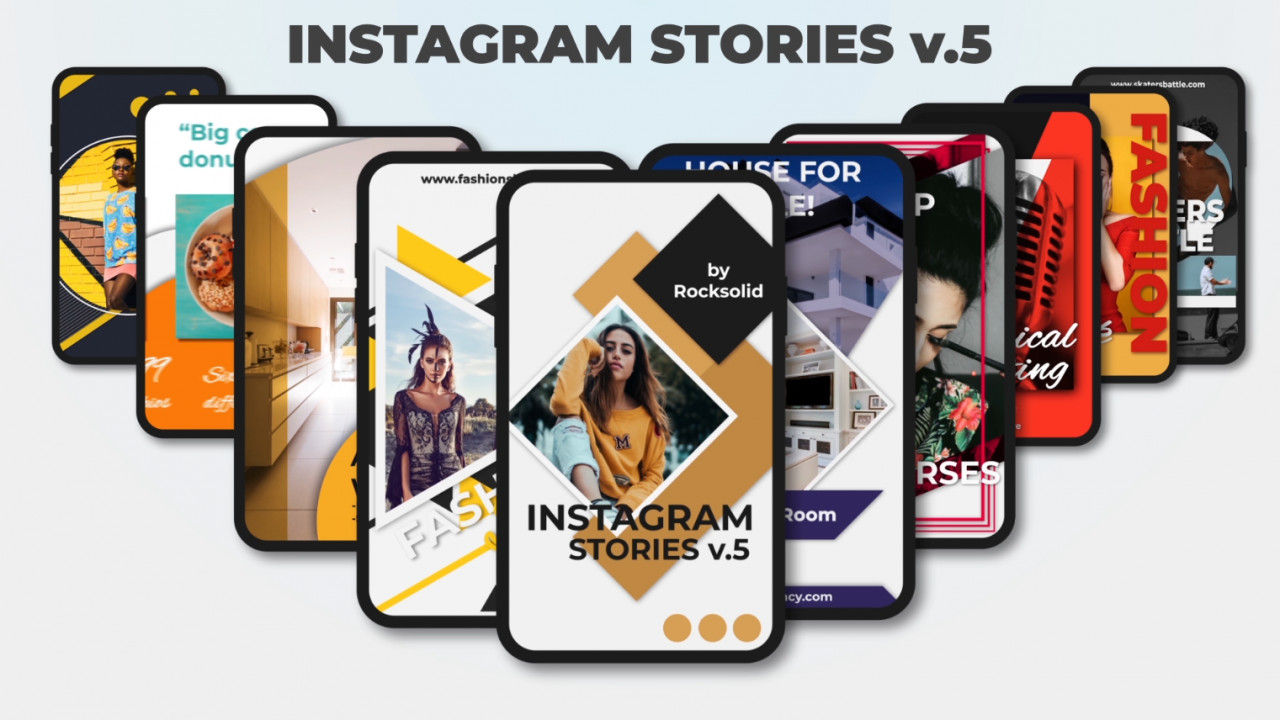 10个Instagram故事AE模板
