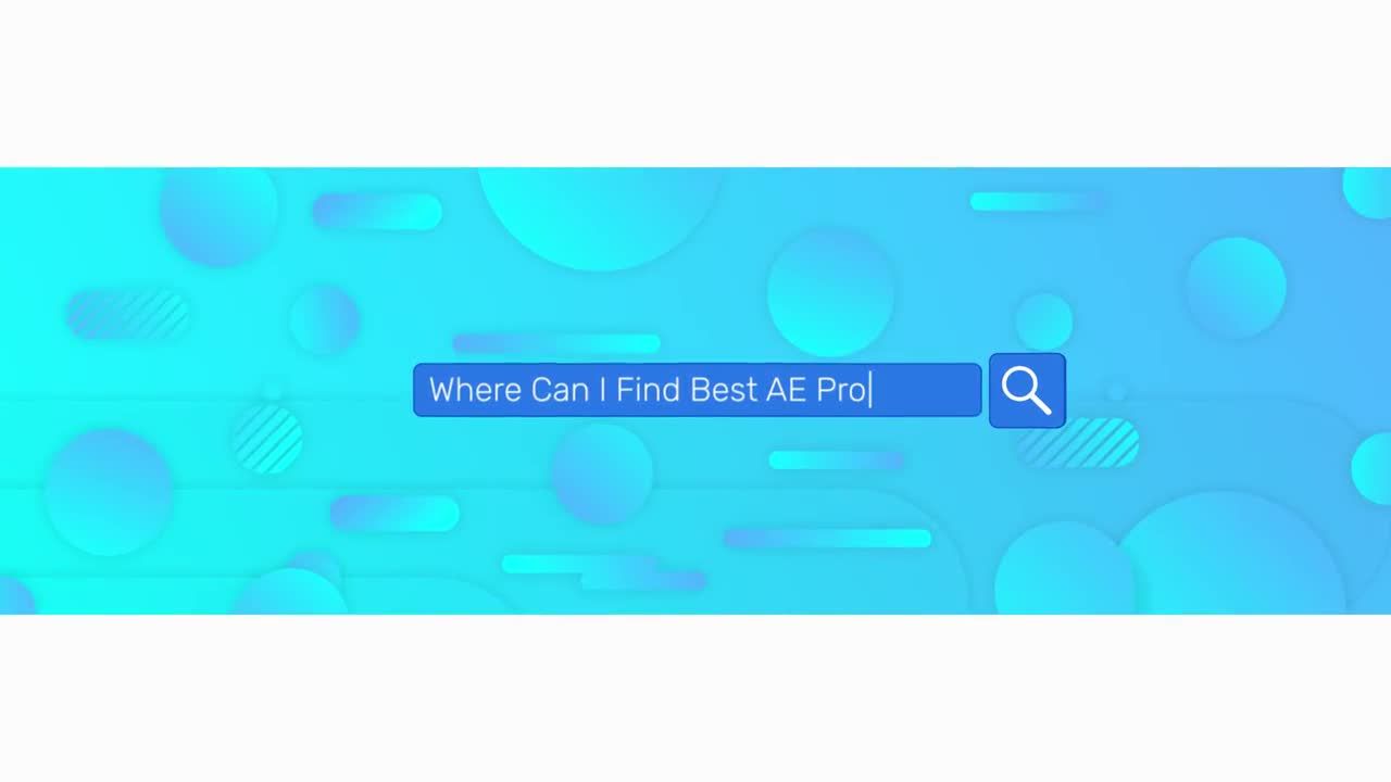 色彩丰富的Web搜索徽标AE模板