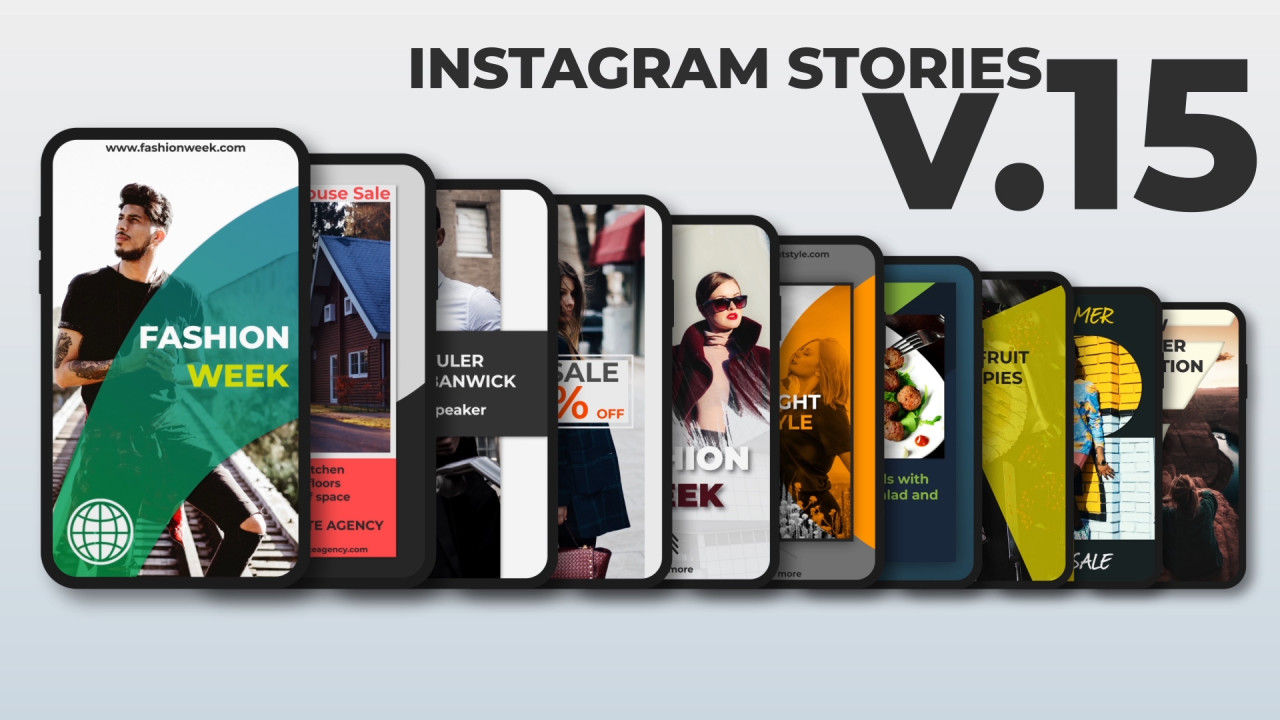 时尚动态的Instagram故事促销AE模板