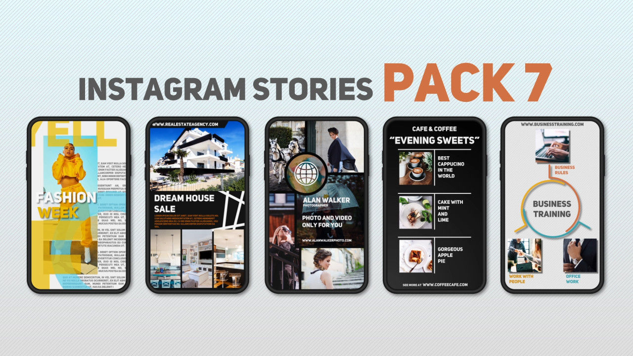 5个精美的Instagram故事AE模板