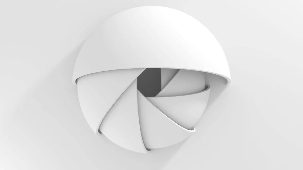 撕裂球体logo标志演绎动画AE模板