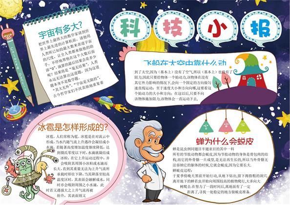 科学技术梦想word手抄报