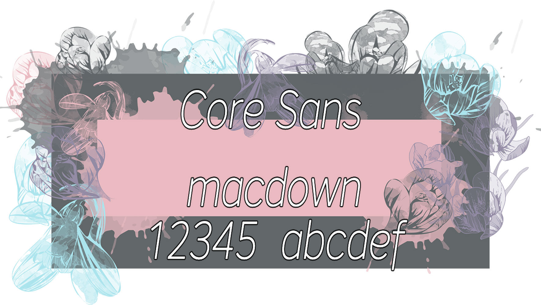 Core Sans A系列英文字体