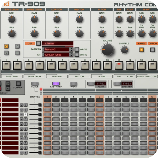 Roland TR-909 for Mac(Studio One模拟鼓机插件) 