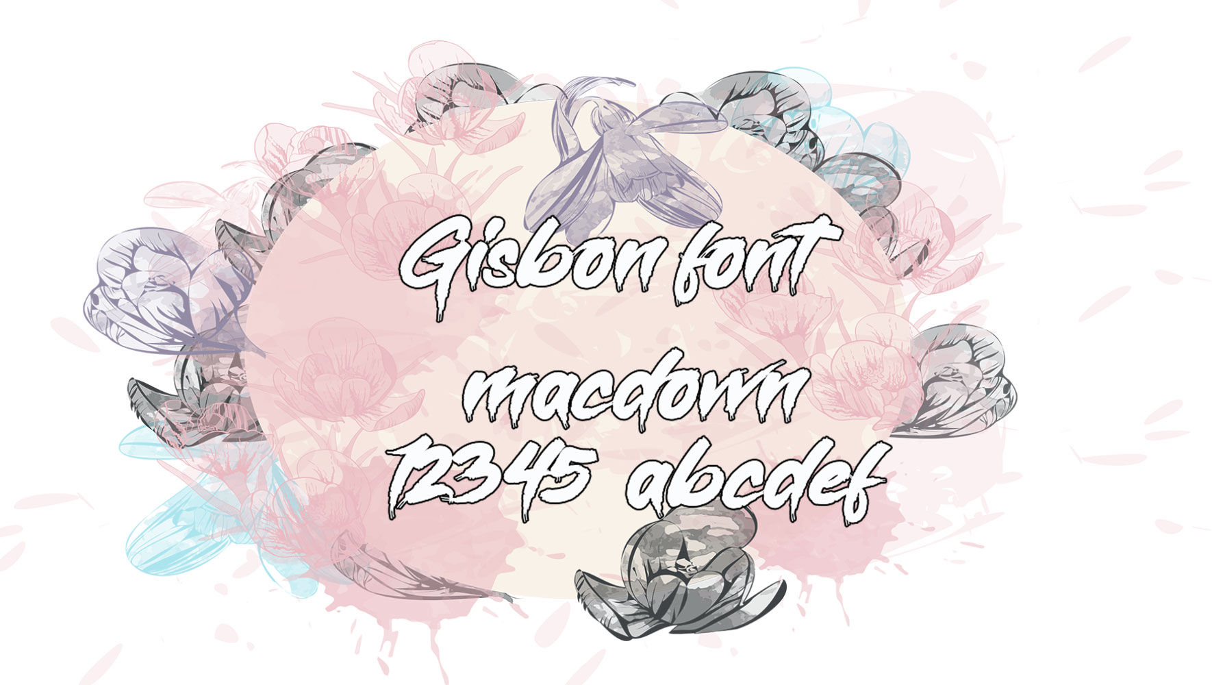 Gisbon现代笔刷字体