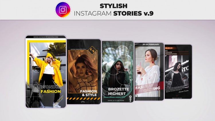 时尚创意的Instagram故事AE模板