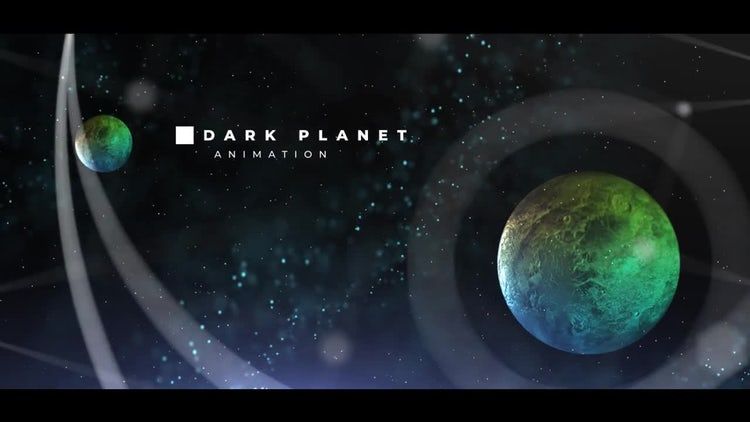 带有3D行星的星球揭幕战ae模板