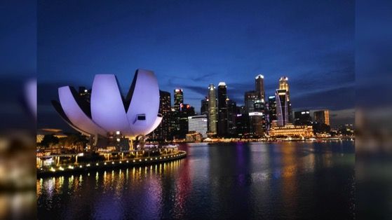新加坡滨海湾金沙艺术科学博物馆Mac高清动态桌面