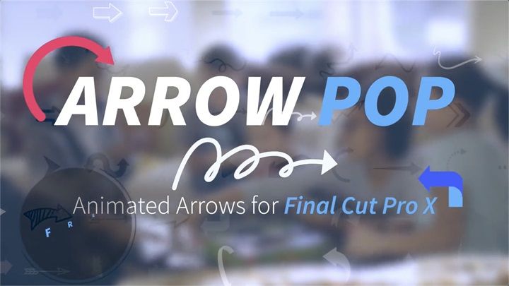 FCPX插件:Arrow Pop(73个动画箭头字幕插件)