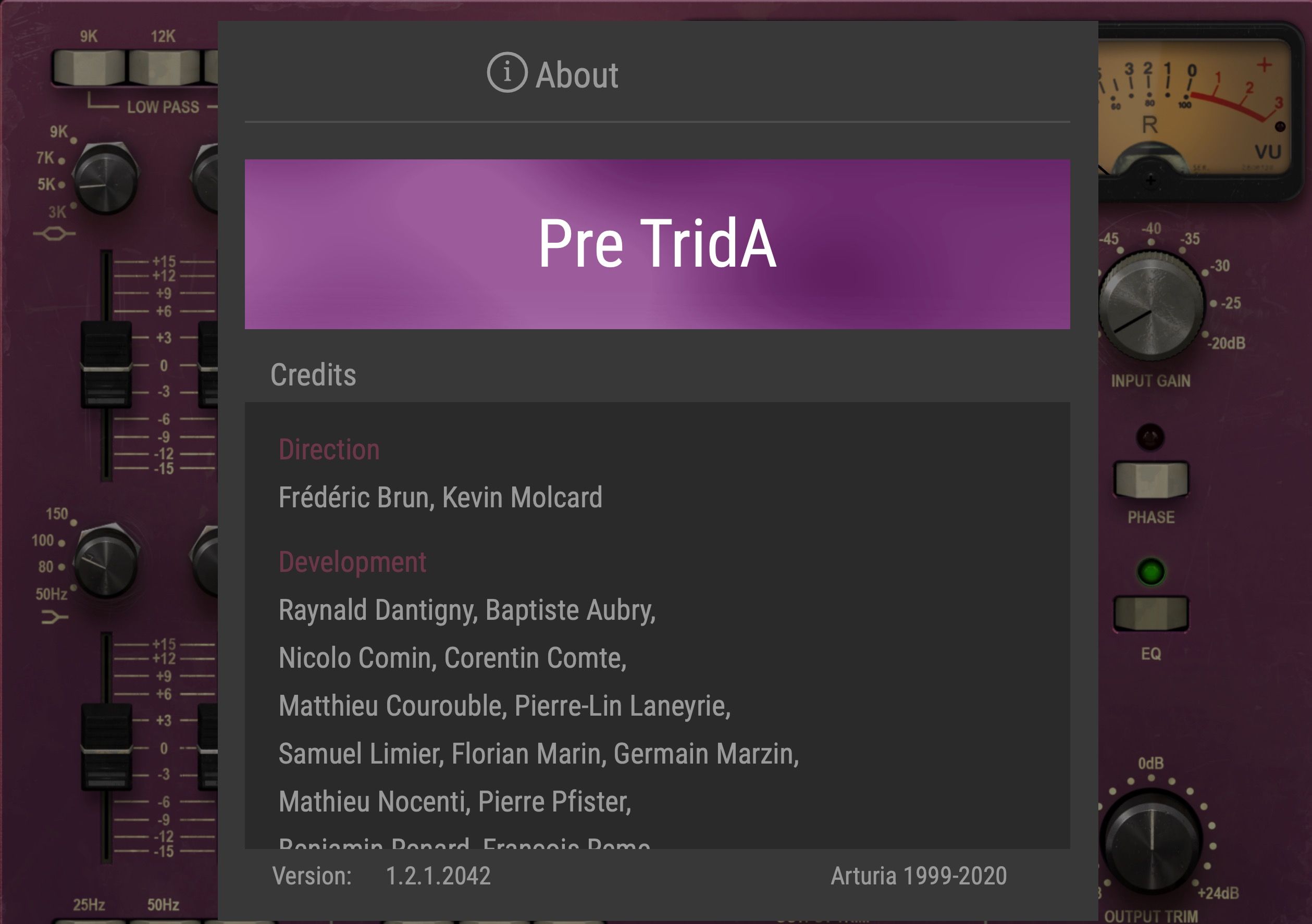 Arturia Pre TridA for Mac(A级模拟机架) 