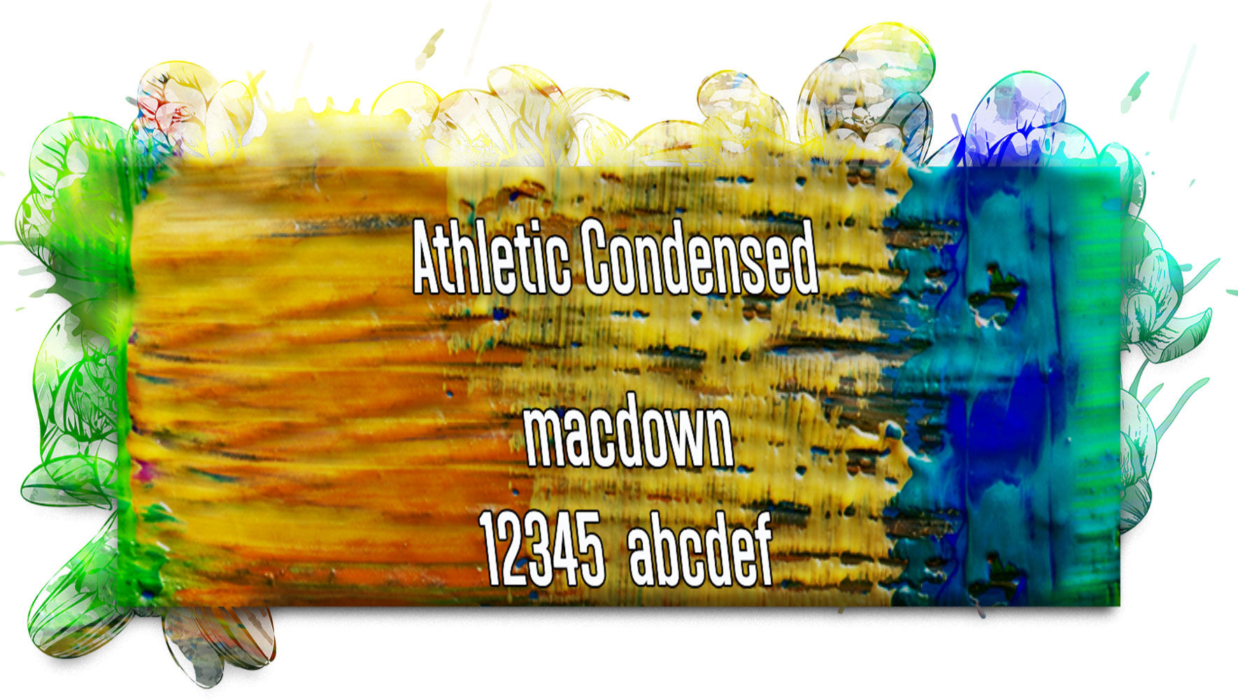 Athletic Condensed倾斜字体