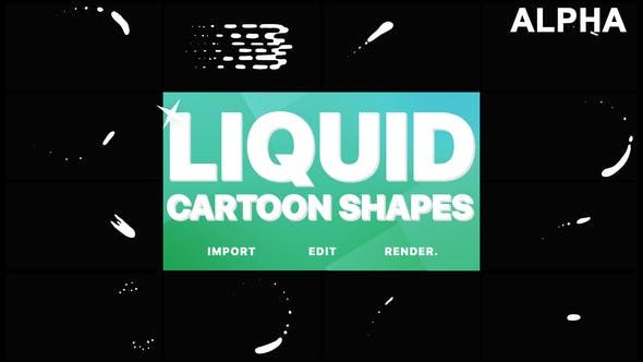 卡通液体形状动态图形包
